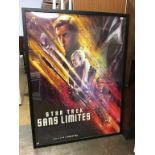 Large framed Star Trek poster