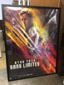 Large framed Star Trek poster