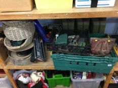 Assorted tools, jerry cans etc.