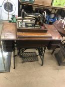 Singer sewing machine and a Ewbank mangle