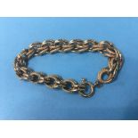 Bracelet stamped '750', 16.9g