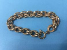 Bracelet stamped '750', 16.9g