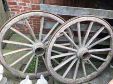 Pair of Cart wheels