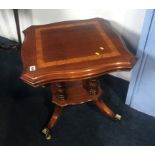 A small Charles Barr square top occasional table, 55cm wide