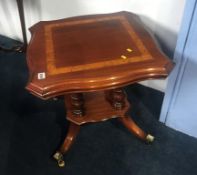 A small Charles Barr square top occasional table, 55cm wide