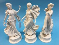 Three Wedgwood figures 'The Dancing Hours'