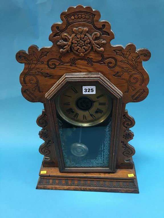 A 'Gingerbread' mantle clock