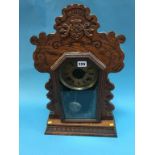 A 'Gingerbread' mantle clock