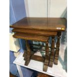 Oak nest of tables