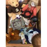 Steiff teddy bears, Bisque headed dolls etc.