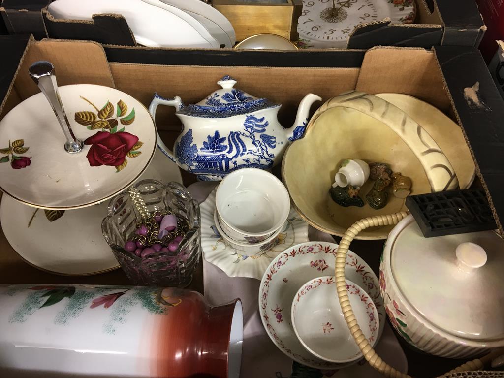 Three boxes including Maling, Royal Albert Old Country Roses etc. - Image 3 of 4