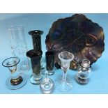 A collection of assorted studio glass