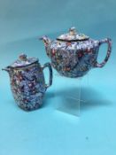 A Maling Chintz water jug and tea pot