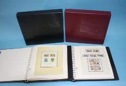 Two stamp albums and contents