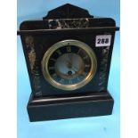 A slate mantle clock