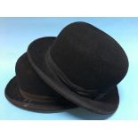 Two bowler hats