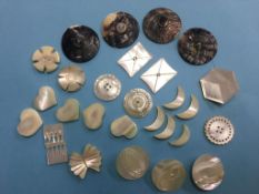 Vintage mother of pearl buttons