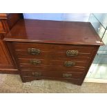 Walnut chest of drawers