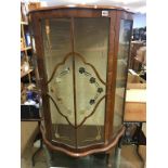 Walnut china cabinet