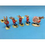 A boxed five piece Royal Doulton Oompah band