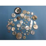 Vintage mother of pearl buttons