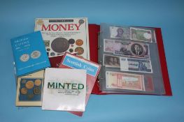 Assorted coins and banknotes