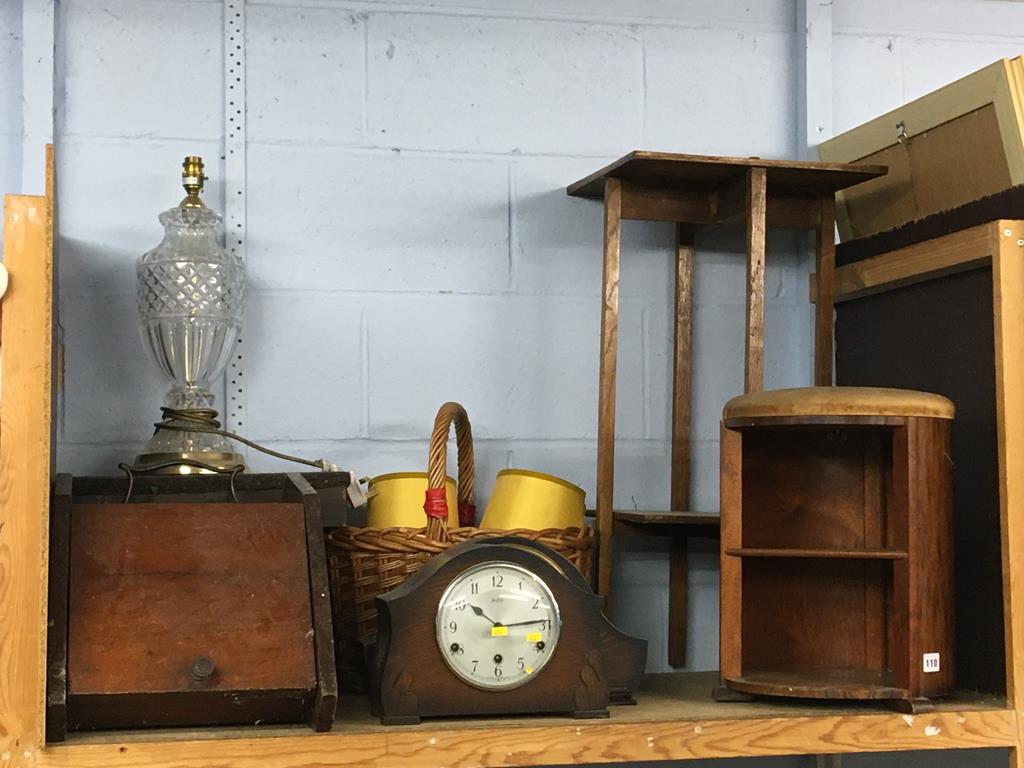 Mantle clock, occasional furniture