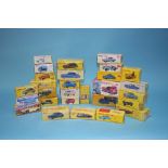 A collection of modern die cast Dinky toys