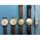 Collection of wristwatches, Sekonda etc.