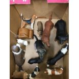 Collection of dog figurines