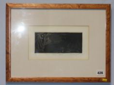 Tom McGuinness (1926-2006), engraving, signed, date **79, Limited edition 5/50, 'Miners settling