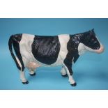 A cast model of a cow