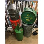 Various Vintage petrol cans etc.