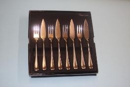 Boxed set of Robert Welsh fish cutlery