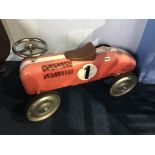 A Childs racing car