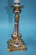 A Royal Crown Derby Imari table lamp, number 1128