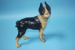 Cast model of a dog