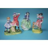 Three Royal Doulton figures 'Milestone', HN3297, modelled by Adrian Hughes, 'Summer', HN2086 and '