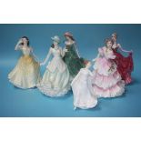 Six Royal Doulton figures