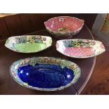 Four Maling bowls
