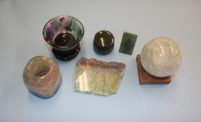 Collection of Jade and Quartz items