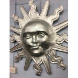 Papier mache Sun wall hanging