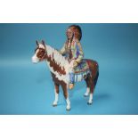 A Beswick North American Indian Chief on horseback, model 1391, 21cm high