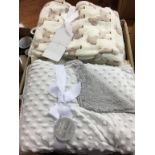 Quantity of as new throws and blankets
