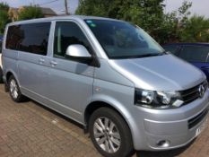 A silver Volkswagen Caravelle Executive BMT TDI 4M A, 1968 CC, automatic, registered 25th March