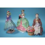 Three Royal Doulton figures 'Blossom', HN 1667, 'Katie Hardcastle', HN 1717 and 'Pantalettes', HN