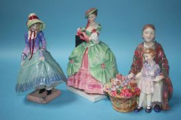 Three Royal Doulton figures 'Blossom', HN 1667, 'Katie Hardcastle', HN 1717 and 'Pantalettes', HN