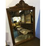Old Charm oak mirror, 80 x 52cm