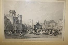 Print of Morpeth market place