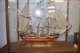 A cased model Ship